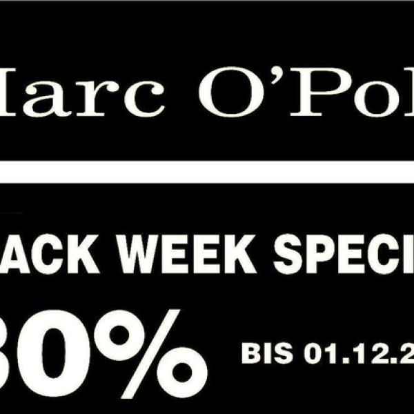 % BLACK WEEK SPECIAL % bei Marc O´Polo Augsburg